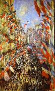 Claude Monet La Rue Montorgueil, oil on canvas
